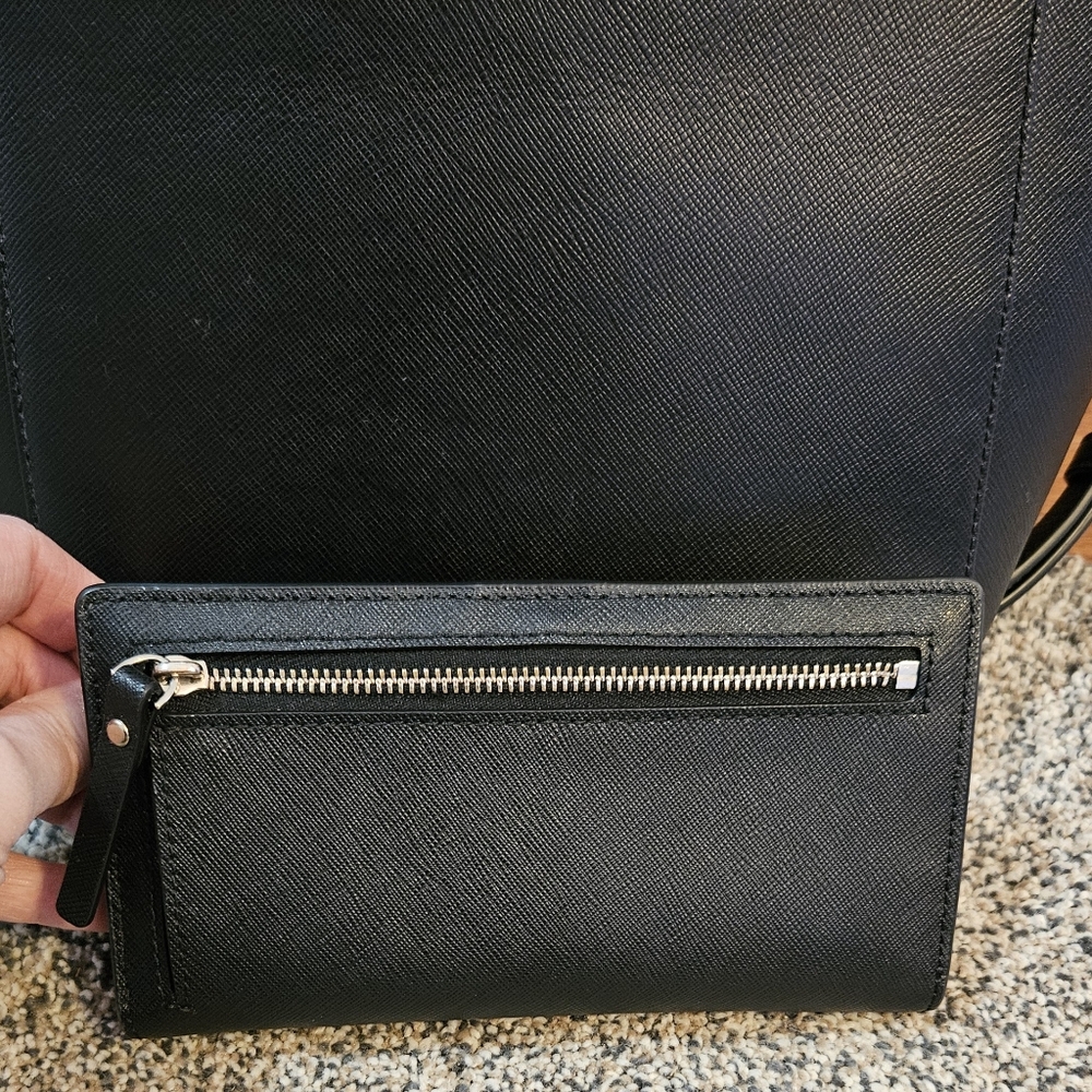 Kate Spade Madison Flap Backpack and Wallet Set EUC - Picture 3 of 9